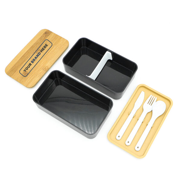 Two Layer Lunch Box (Bamboo & Wheat Straw) - Image 4