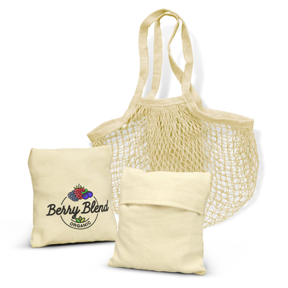 Cotton Mesh Foldaway bag