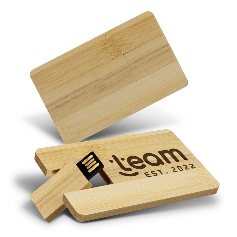 Bamboo Credit Card Flash Drive