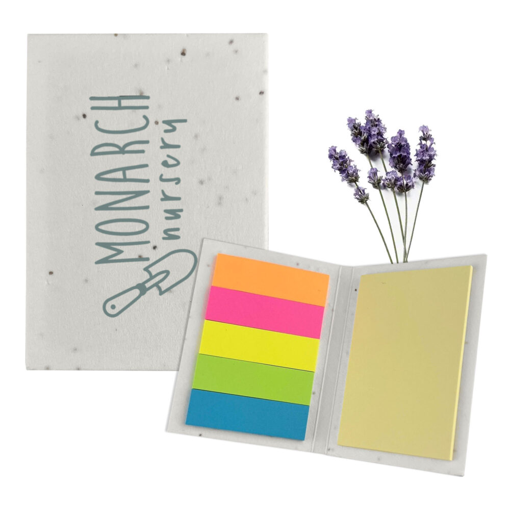 Lavender seed sticky note pad