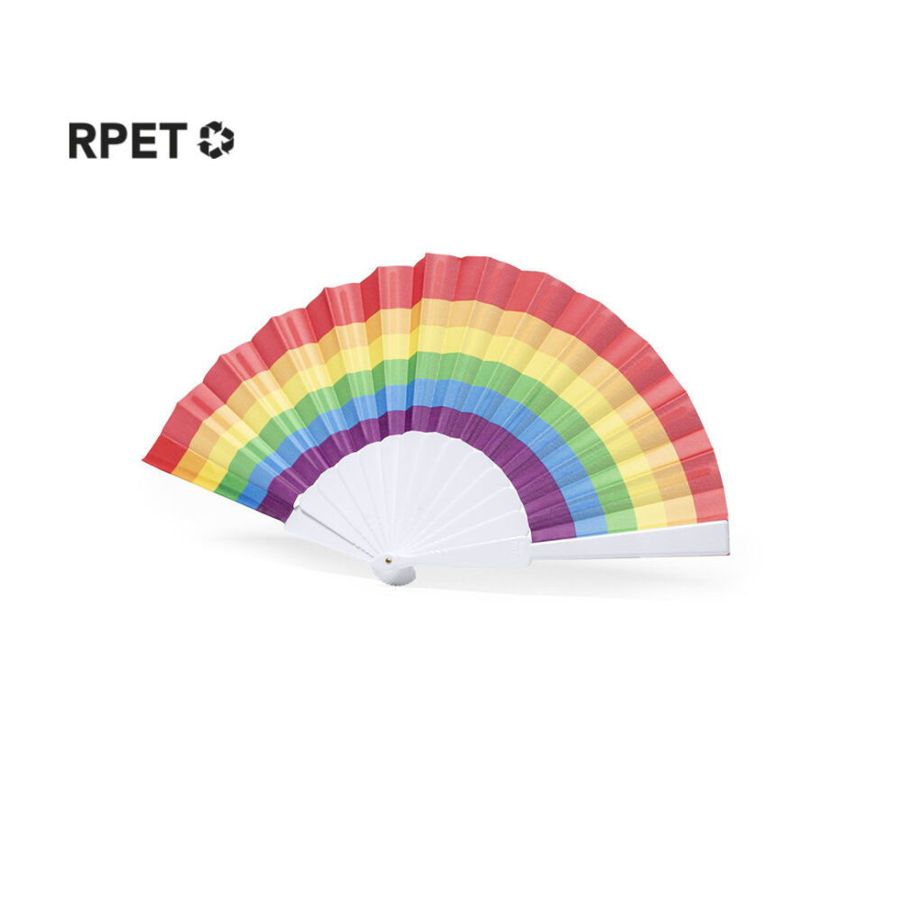 Rainbow Hand Fan
