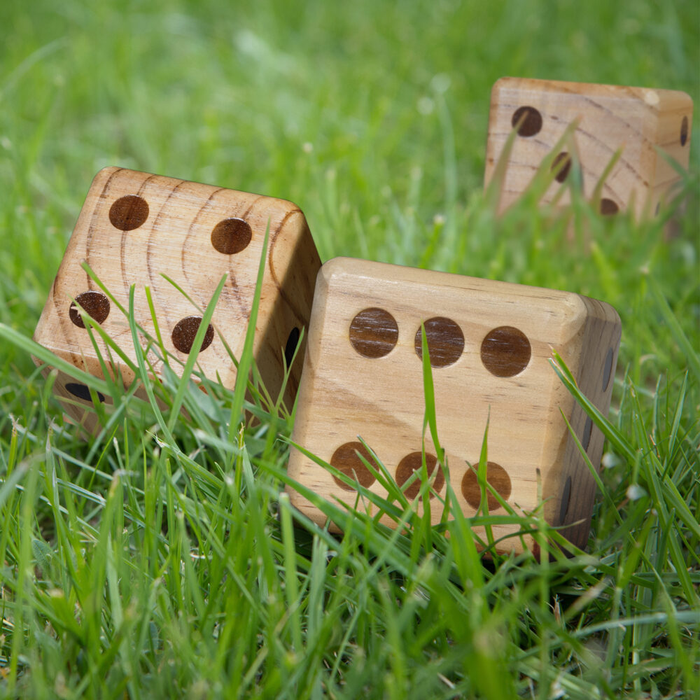 Alternative view of Wooden Yard Dice Game