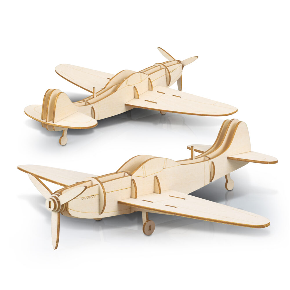 Alternative view of BRANDCRAFT Spitfire Wooden Model