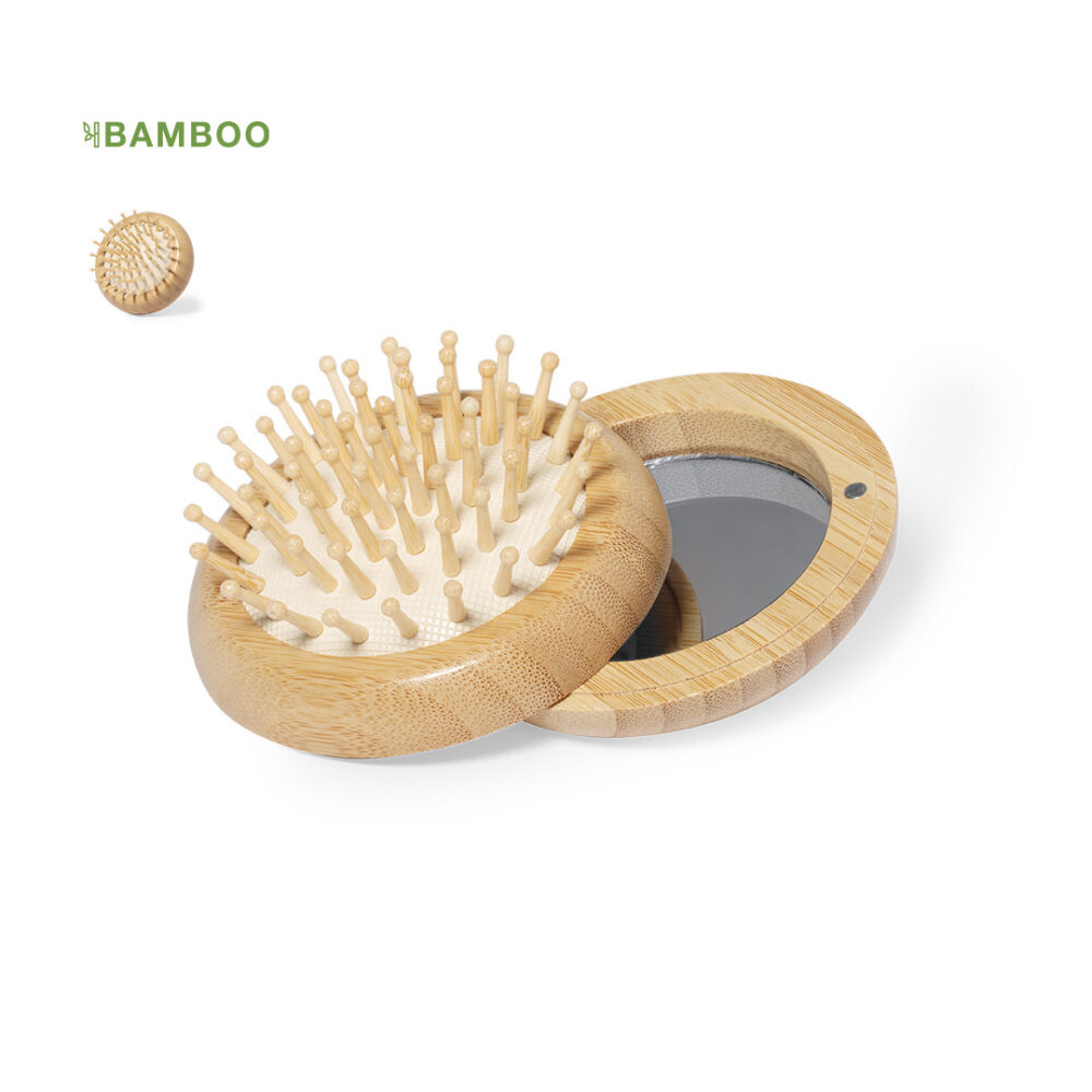 HAIR BRUSH AND MIRROR COMBINATION