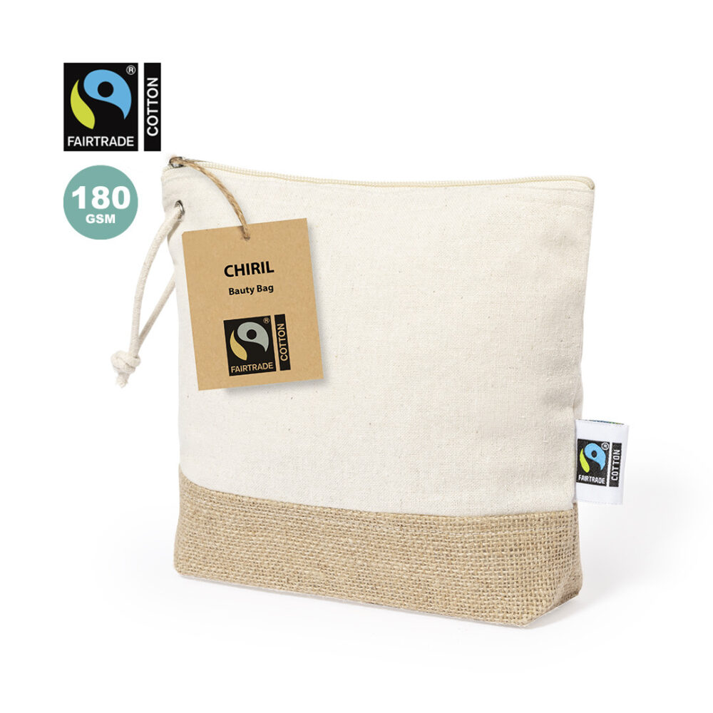 BEAUTY BAG COTTON AND JUTE FAIRTRADE -CHIRIL