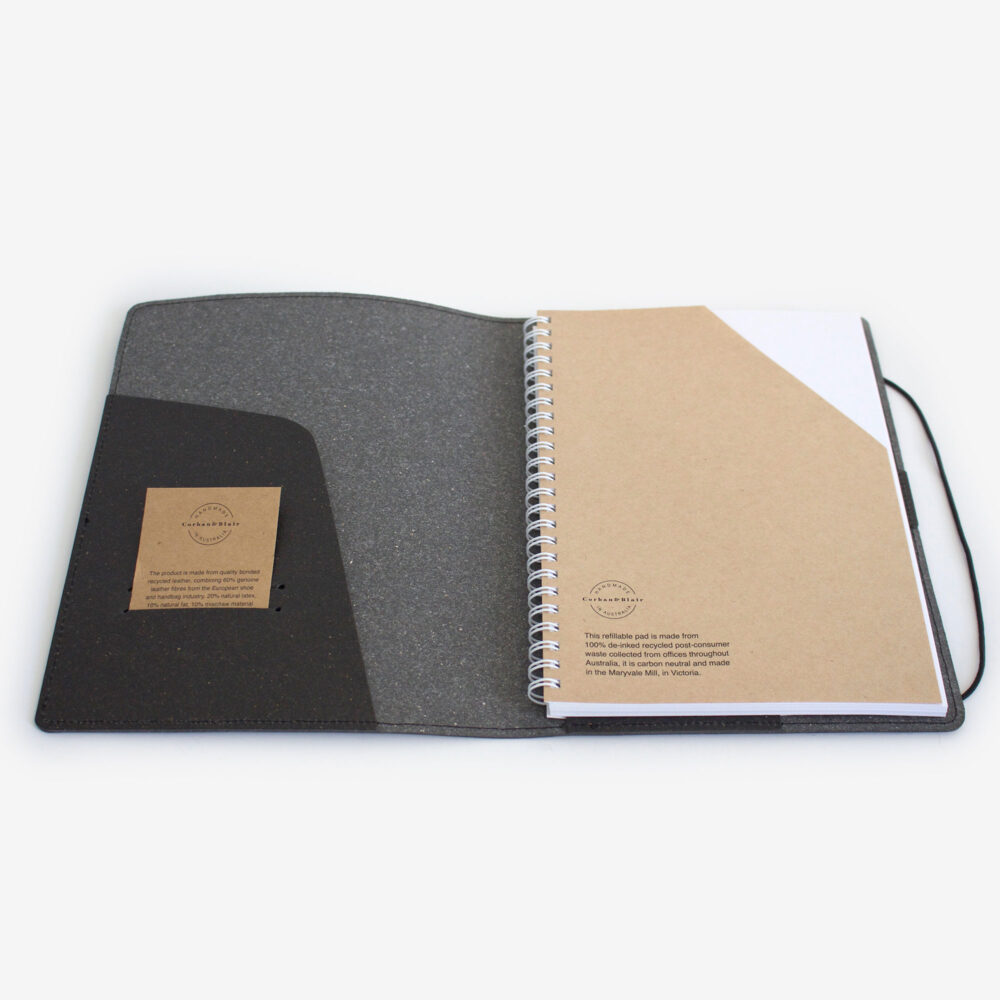 A5 AUS made Recycled Leather Journal with Indigenous Design - Image 7