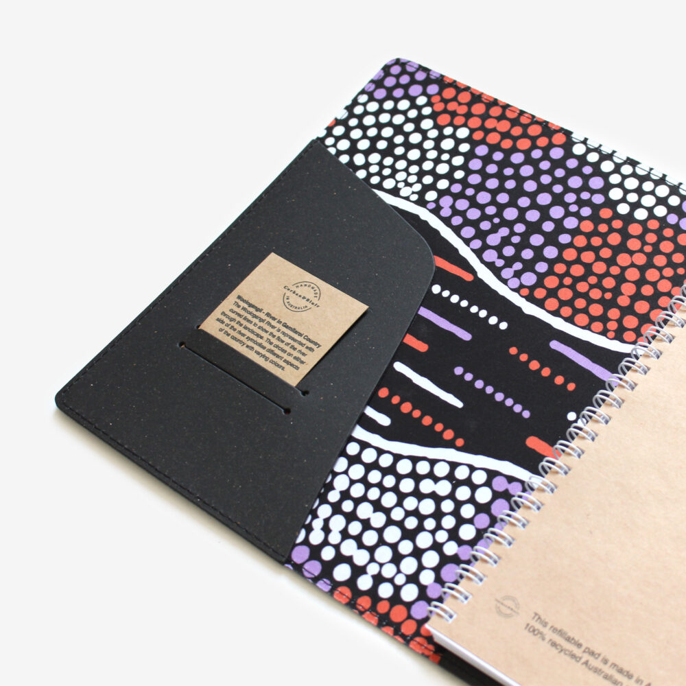 Alternative view of A5 Aus Made Recycled Leather Journal, Woologangii – Thomas Avery Collaboration