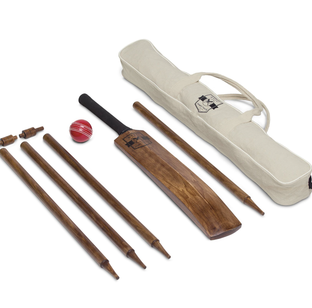 Alternative view of Backyard Cricket Set (Antique natural wood grain)