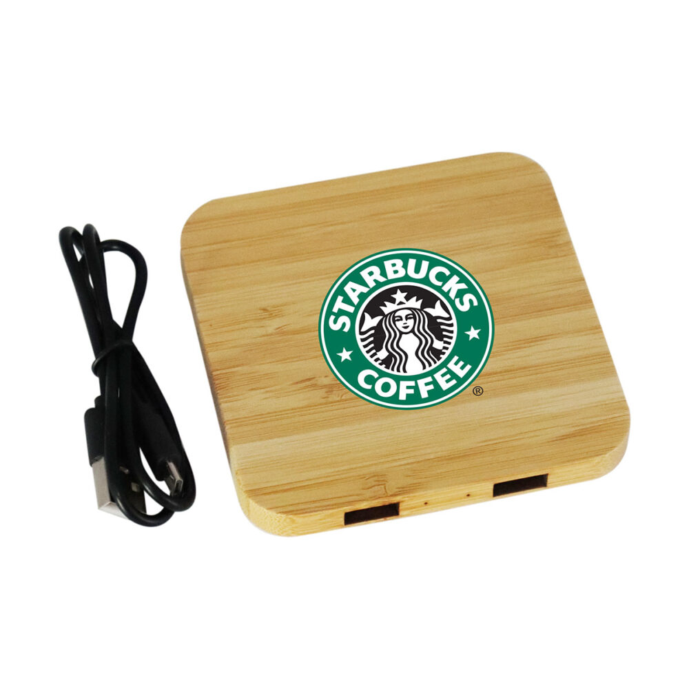 Alternative view of Trafalgar charging dock (Bamboo)