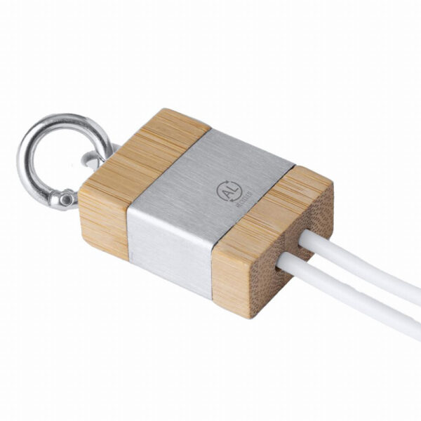 The Alsace Charging cable (made of bamboo and Recycled Aluminium)