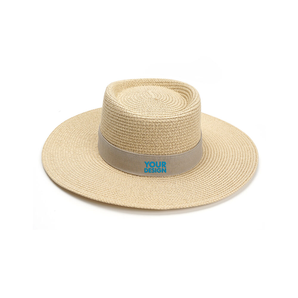 Bamboo Fiber Wide Brim Panama Straw Hat - Image 3