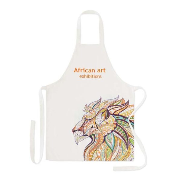 100% cotton apron, printed digitally