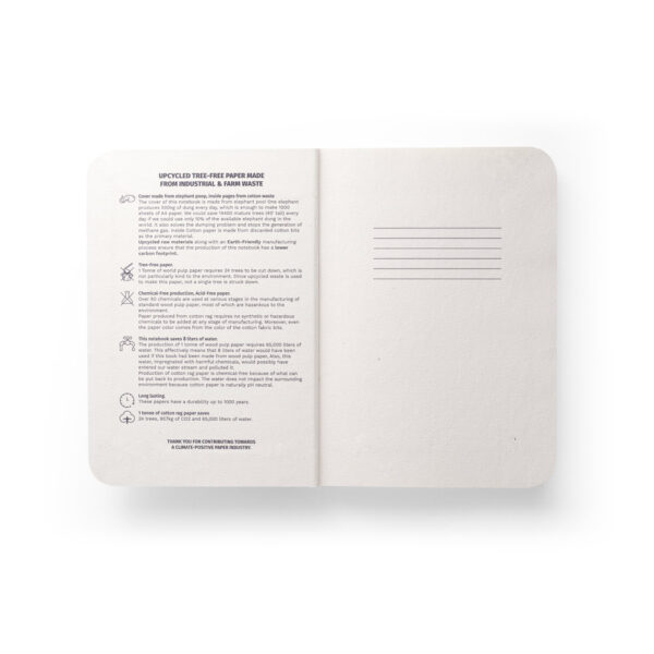 Organic Elephant Matter Semi-Rigid A5 Notepad