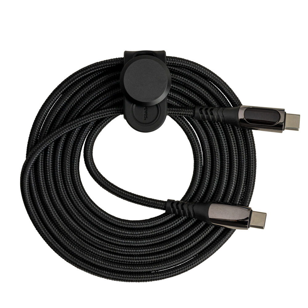 Alternative view of USB-C Cable with Display - 100 Watt