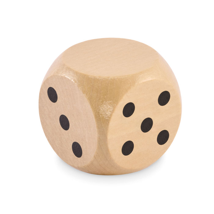 5cm Dice in Schima Wood