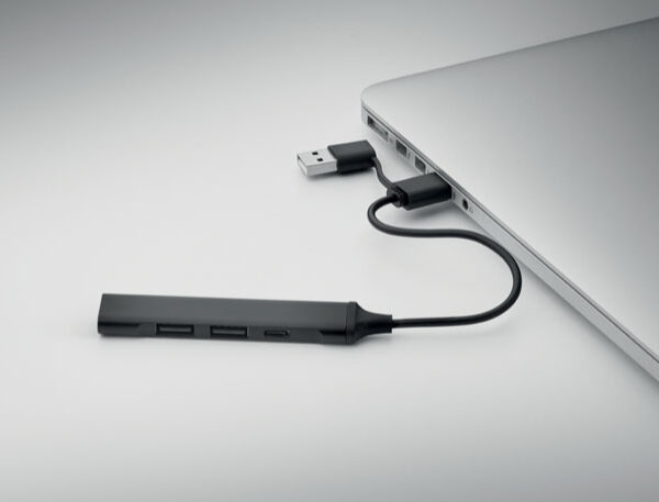 Alternative view of Current USB Hub (recycled Alu)