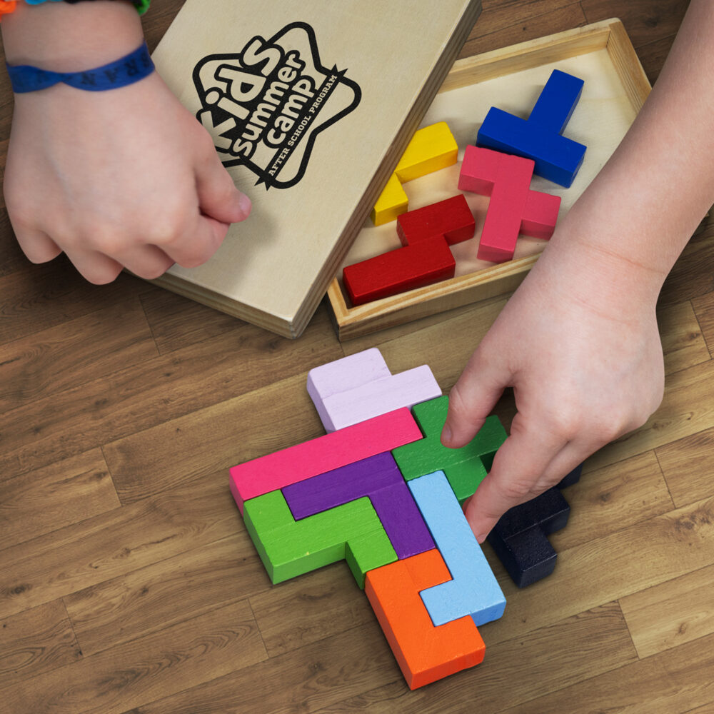 Alternative view of Pentomino Wooden Puzzle