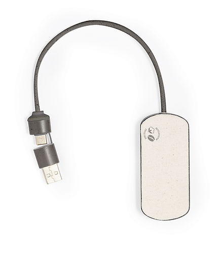 Nylos USB hub (coffee fibre and cotton)