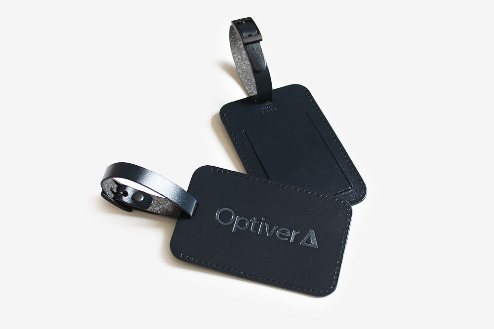 Recycled Leather Luggage Tag with Buckle (Made in Australia)