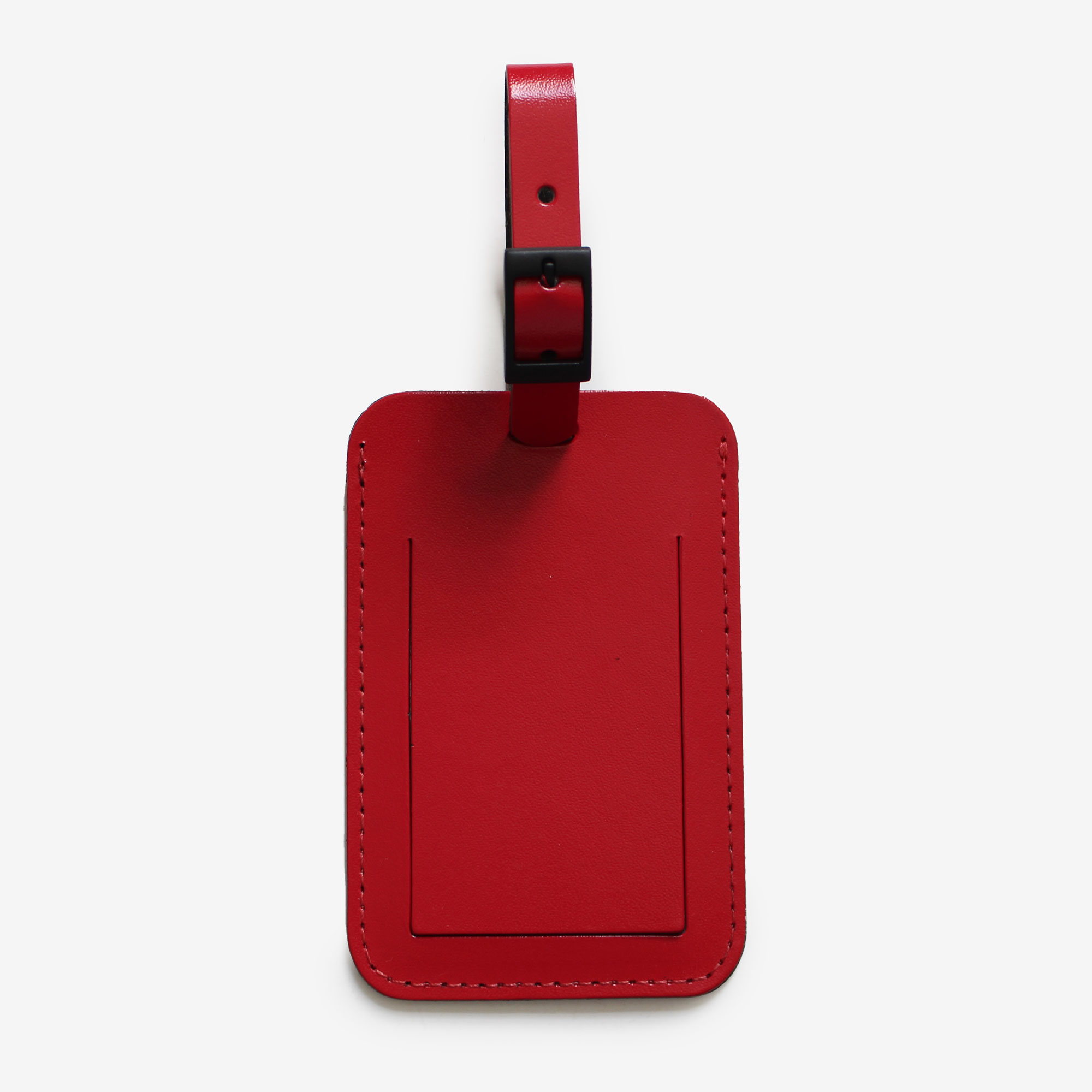 Recycled Leather Luggage Tag with Buckle (Made in Australia) - Image 4