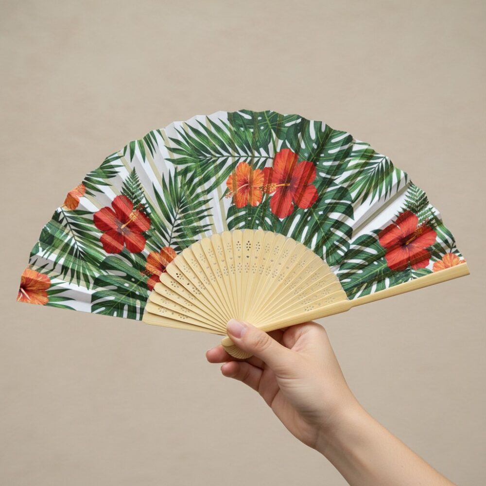 Bamboo Paper Hand Fan