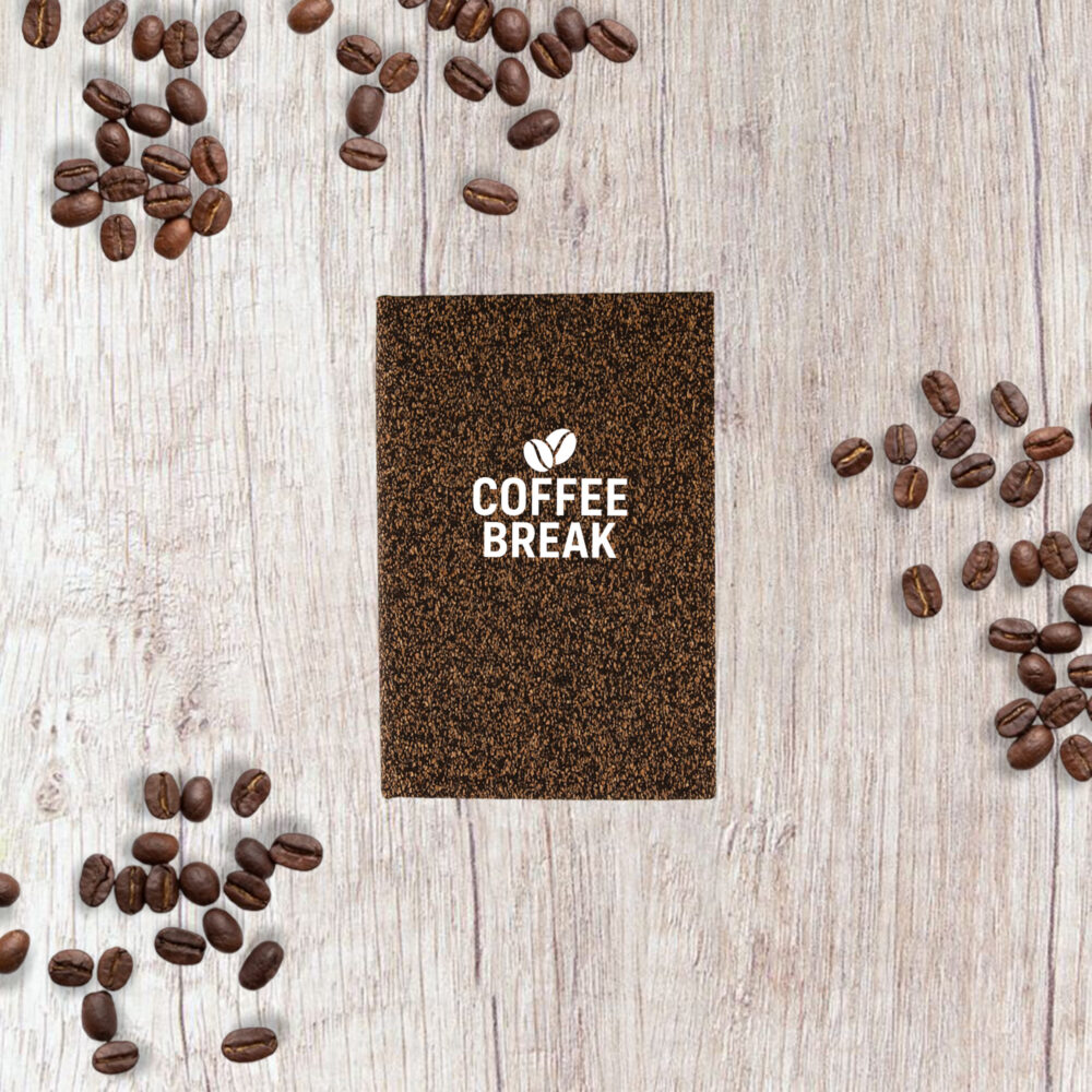 Alternative view of Coffee Grounds A6 Notebook