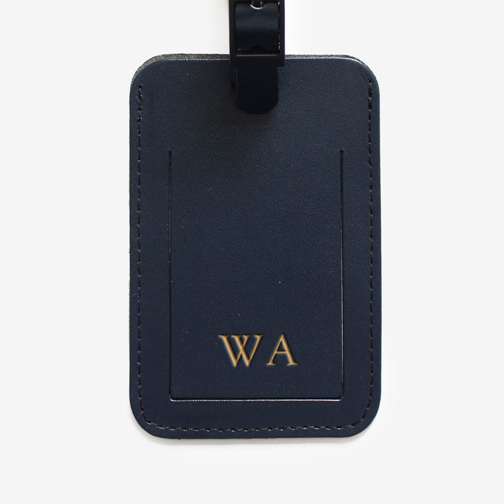 Recycled Leather Luggage Tag with Buckle (Made in Australia) - Image 5