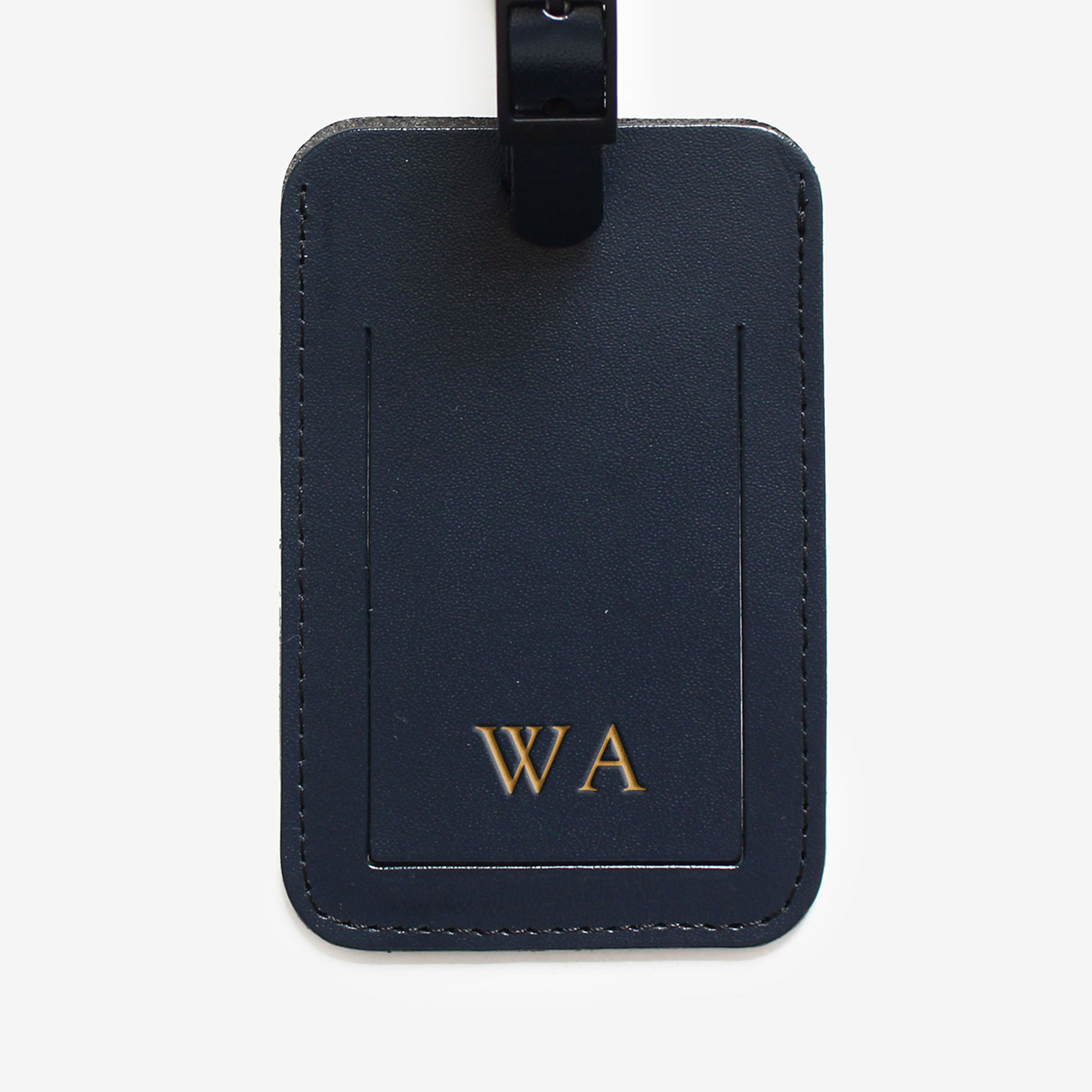 Recycled Leather Luggage Tag with Buckle (Made in Australia) - Image 5