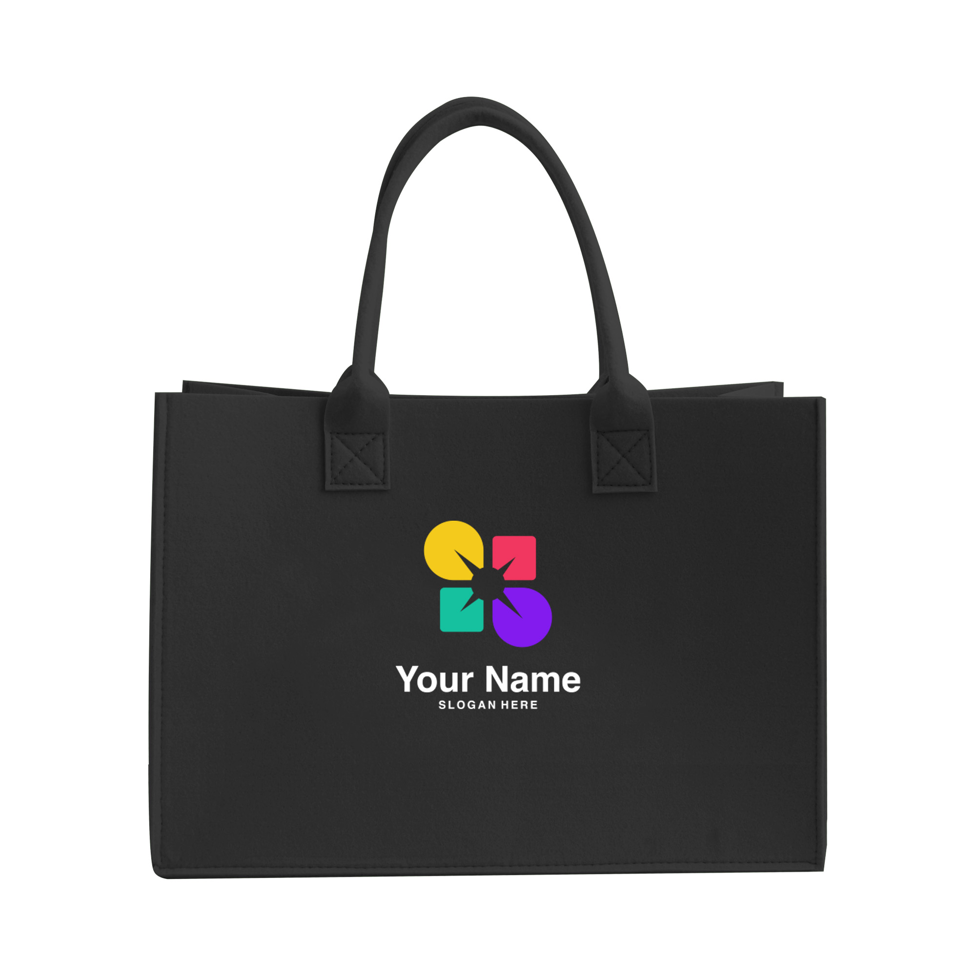 RPET Customisable Felt Tote Bag - Image 3