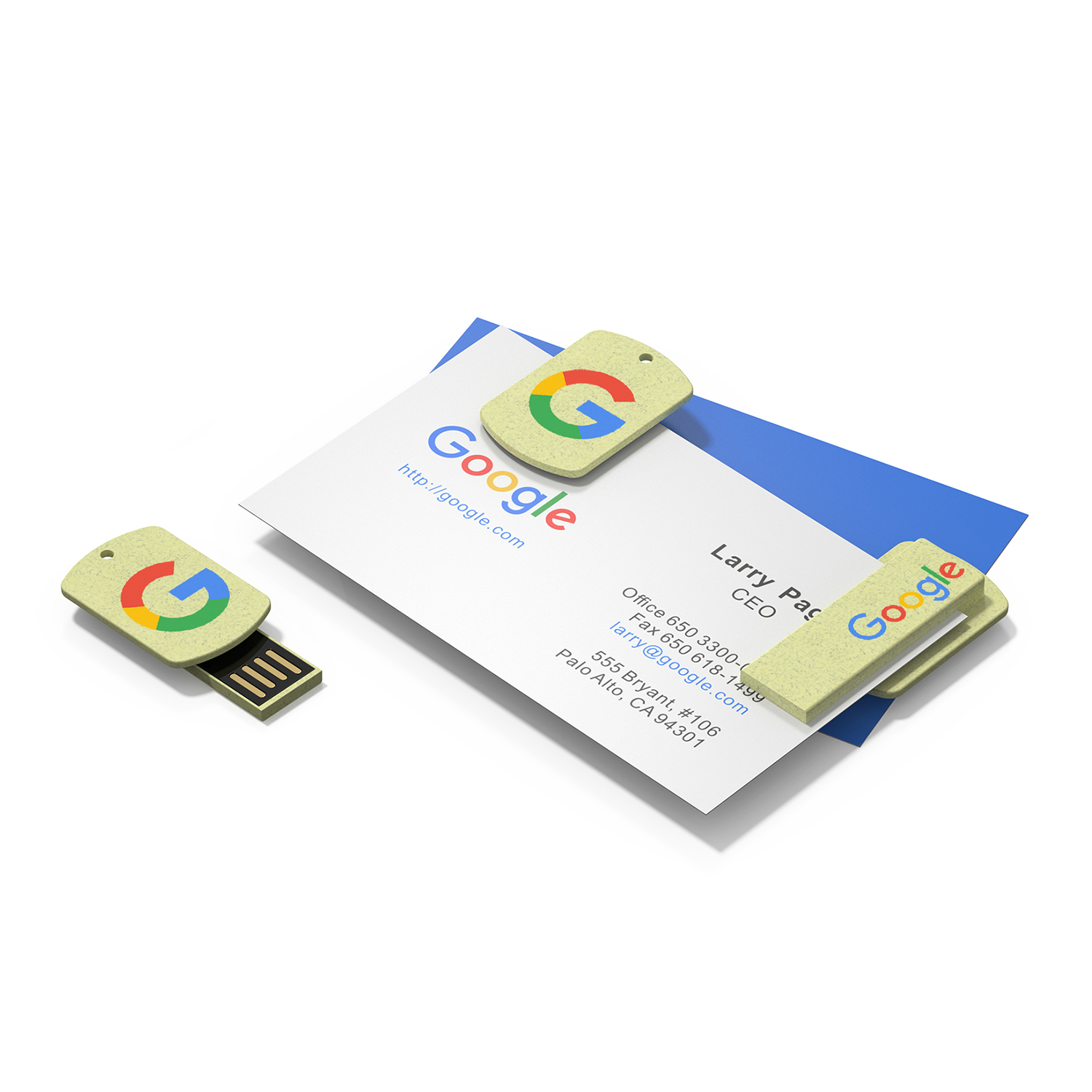 Block Natural Straw USB Flash Drive - Image 2