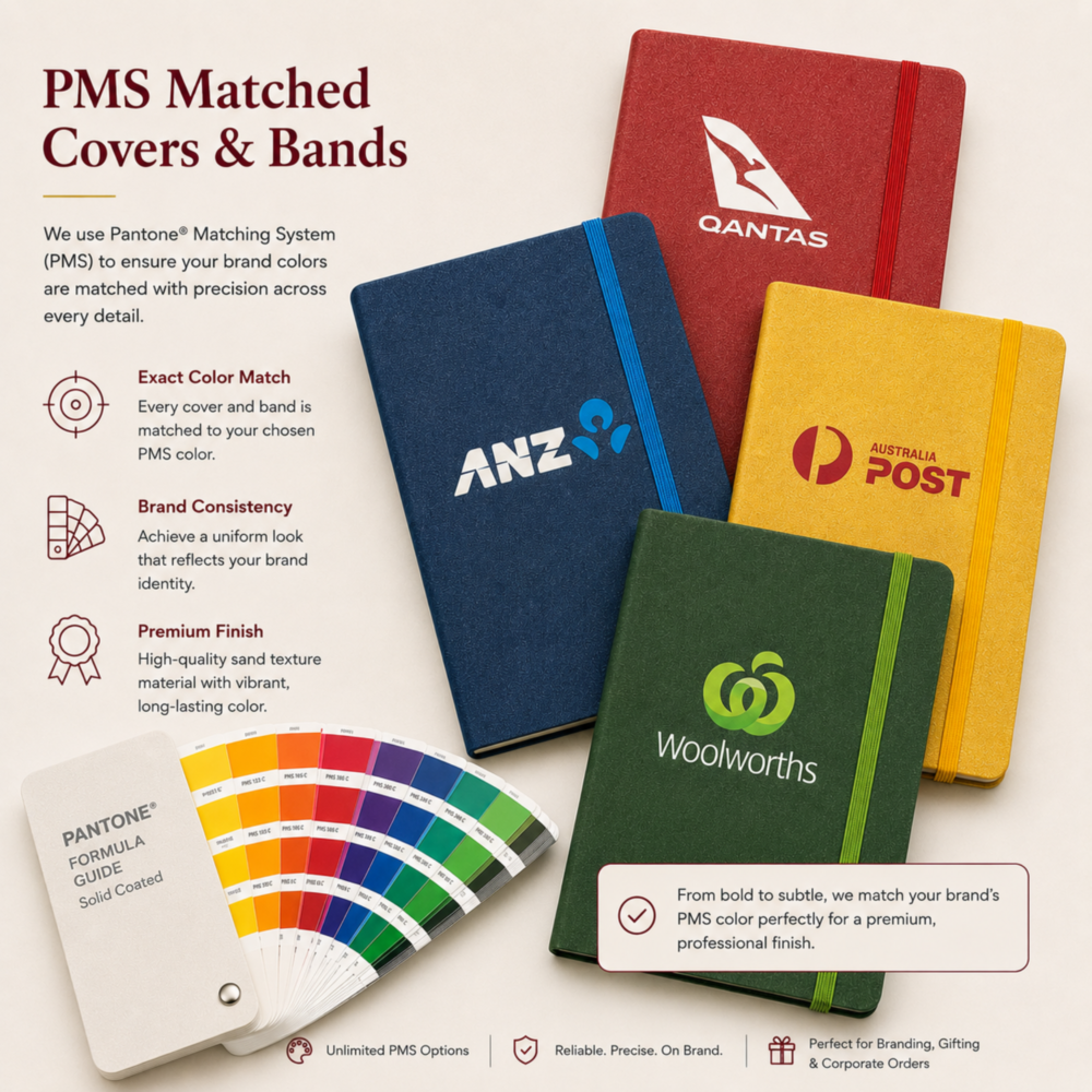 Alternative view of Sandbeach textured PU Hard Cover Notebook