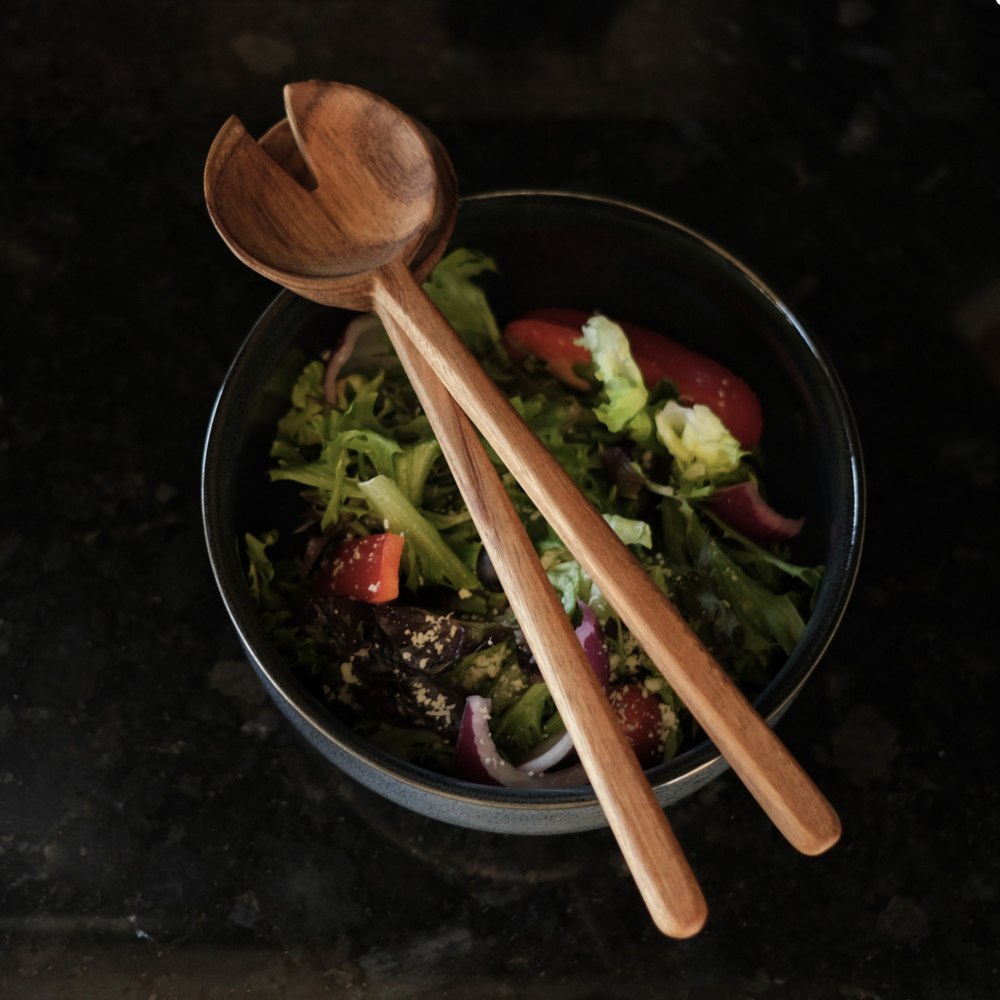 Alternative view of Luca Salad Servers (100% Acacia wood)