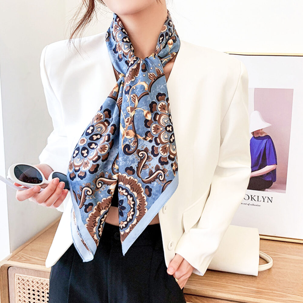 Silk Chiffon Scarf - Image 5